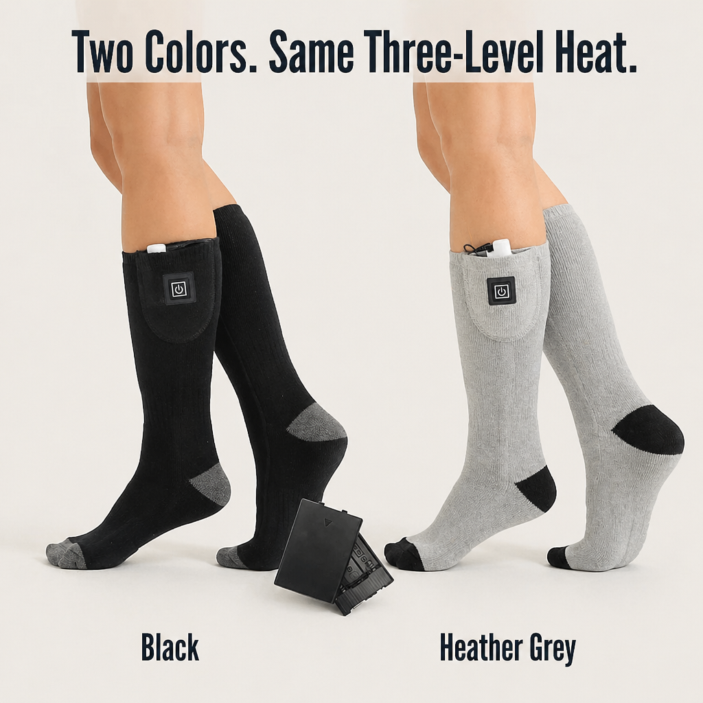 SolaceHeat-sokken — Klik door 3 warmteniveaus en vergeet koude tenen - Esilora