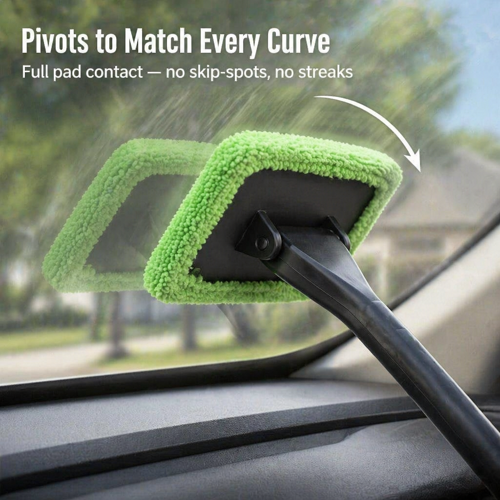 PrismaShine — Wipe Hazy Windshields Streak-Free From the Driver's Seat - Esilora