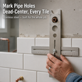 PrecisionPivot Tile Hole Locator — Mark Pipe & Outlet Holes Without Cracking a Single Tile - Esilora