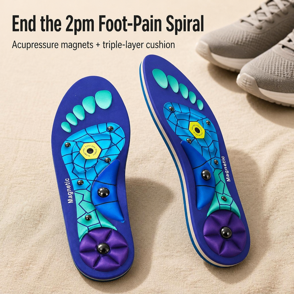 SolaraStep — End Tired Feet & Sore Arches With Acupressure Cushion Support - Esilora