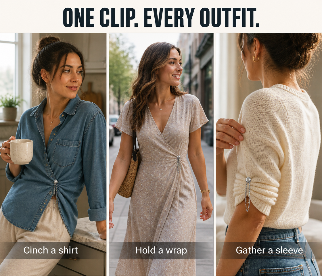 SnapStyle — اضبطي أي إطلالة، وثبّتيها وأعيدي تنسيقها دون خياطة أو دبابيس - Esilora