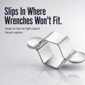 PowerGrip — Slide Around Supply Lines, Crank Off Stuck Faucet Nuts Fast - Esilora