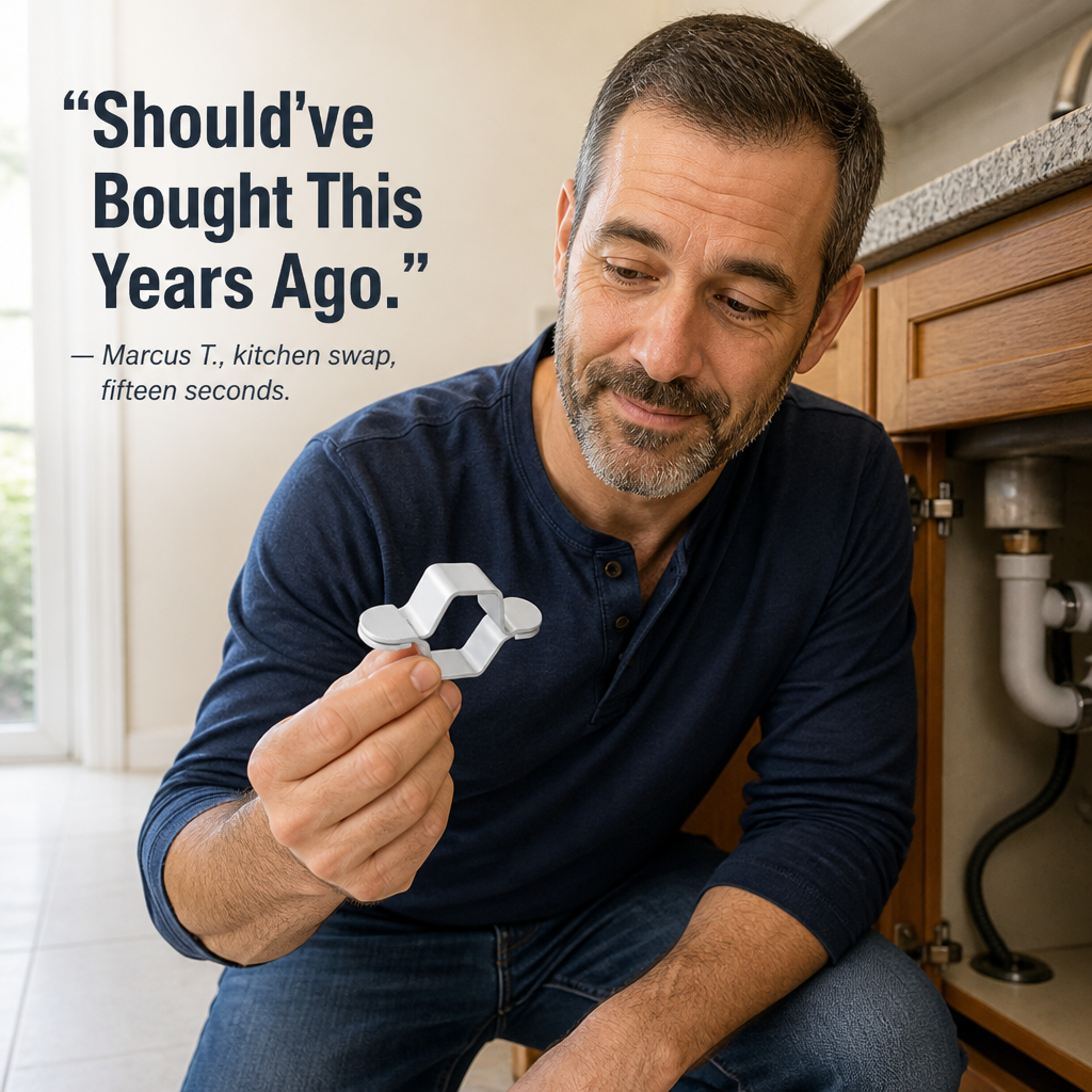 PowerGrip — Slide Around Supply Lines, Crank Off Stuck Faucet Nuts Fast - Esilora
