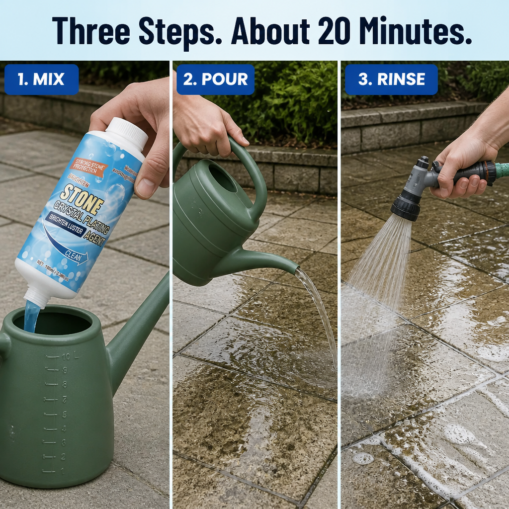 StoneVive — Pull Years of Patio Grime Out of Stone in One Rinse - Esilora