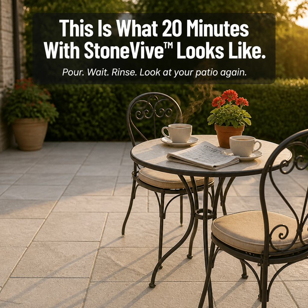 StoneVive — Pull Years of Patio Grime Out of Stone in One Rinse - Esilora