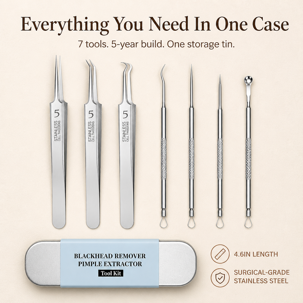 PrecisionFlex — Extract Blackheads, Pimples & Keratin Plugs Without Scarring Your Face - Esilora
