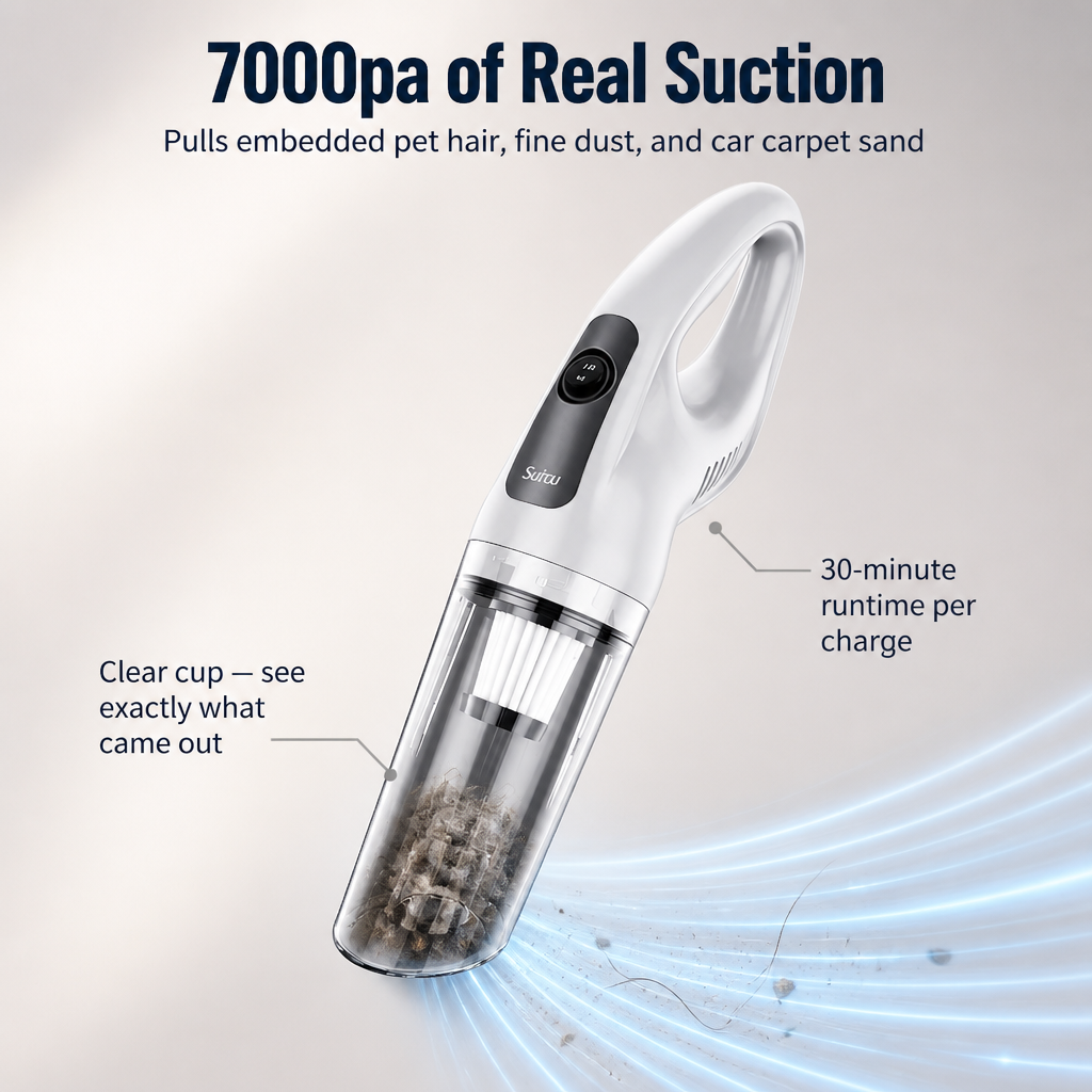 SparkBlitz — Pull Crumbs, Pet Hair and Dust From Every Corner Cordlessly - Esilora