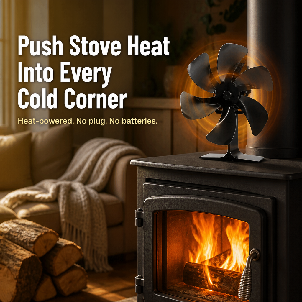 PulsaHeat — Push Wood Stove Heat To Every Cold Corner Of Your Room - Esilora