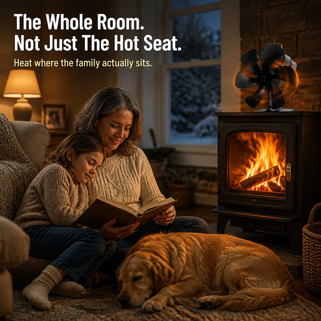 PulsaHeat — Push Wood Stove Heat To Every Cold Corner Of Your Room - Esilora