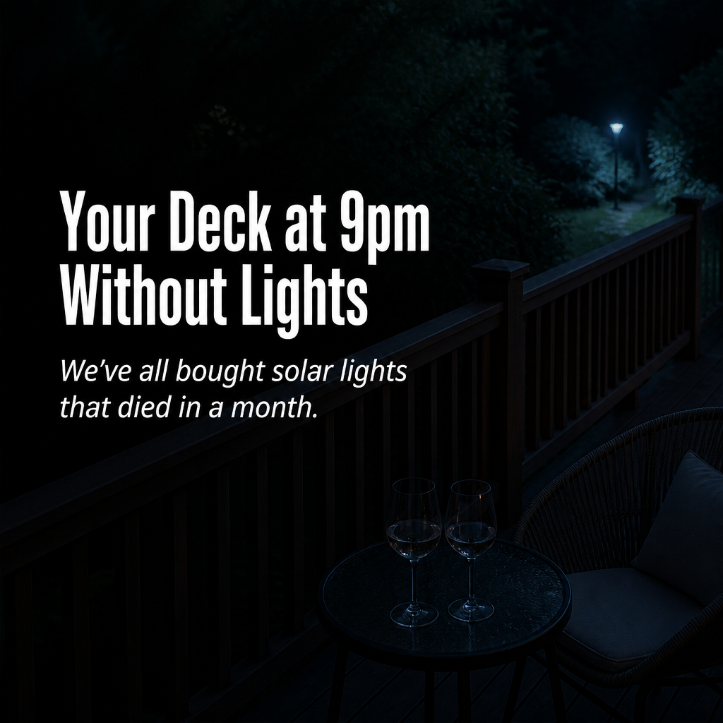 SolarGarden — Light Your Deck All Night With Zero Wires or Tools - Esilora