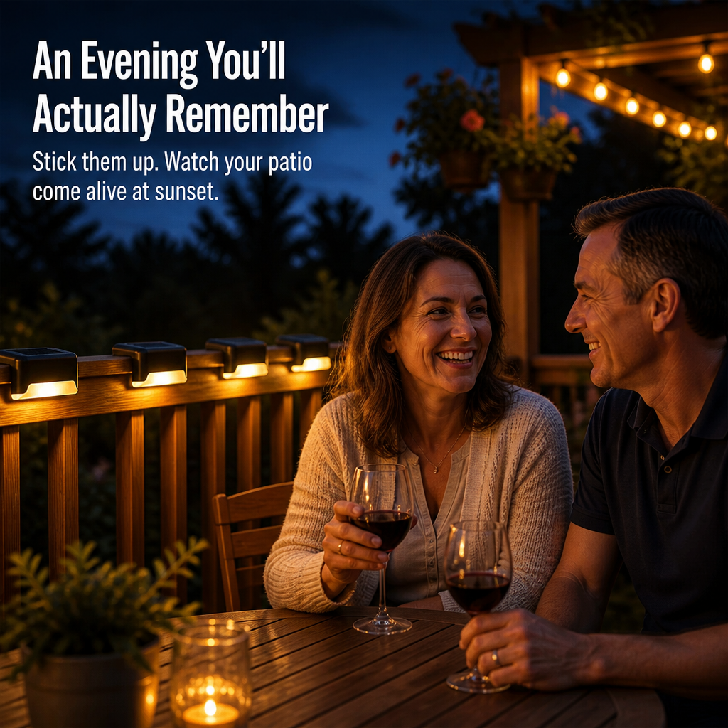 SolarGarden — Light Your Deck All Night With Zero Wires or Tools - Esilora