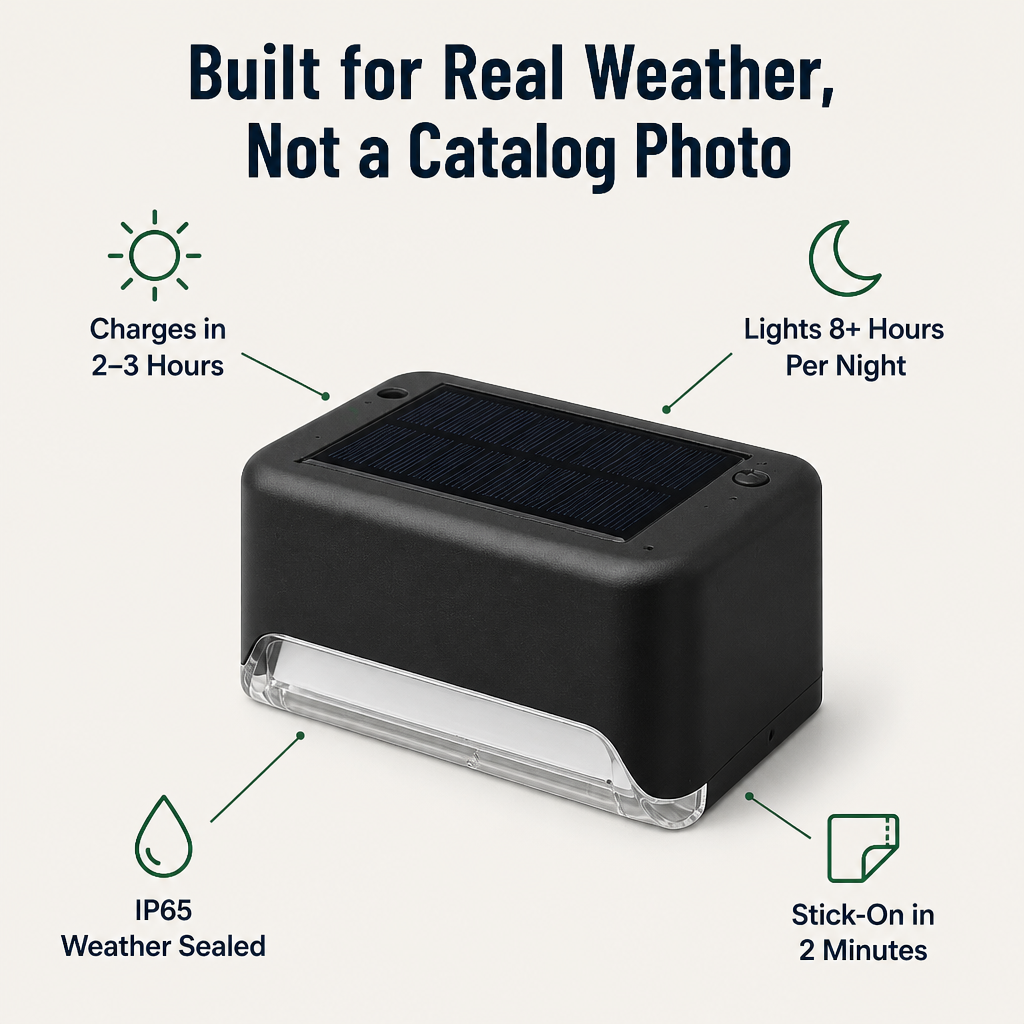 SolarGarden — Light Your Deck All Night With Zero Wires or Tools - Esilora