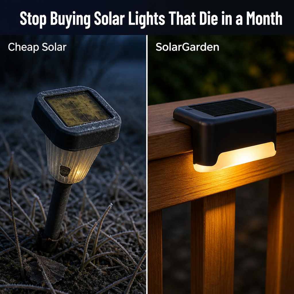SolarGarden — Light Your Deck All Night With Zero Wires or Tools - Esilora