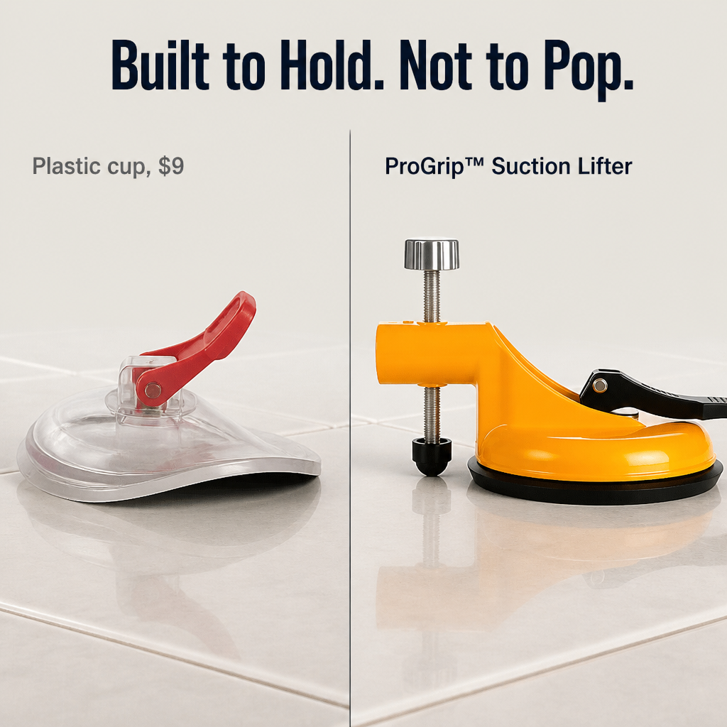 ProGrip — Lift Heavy Tile, Glass, and Mirrors Solo Without a Single Slip - Esilora