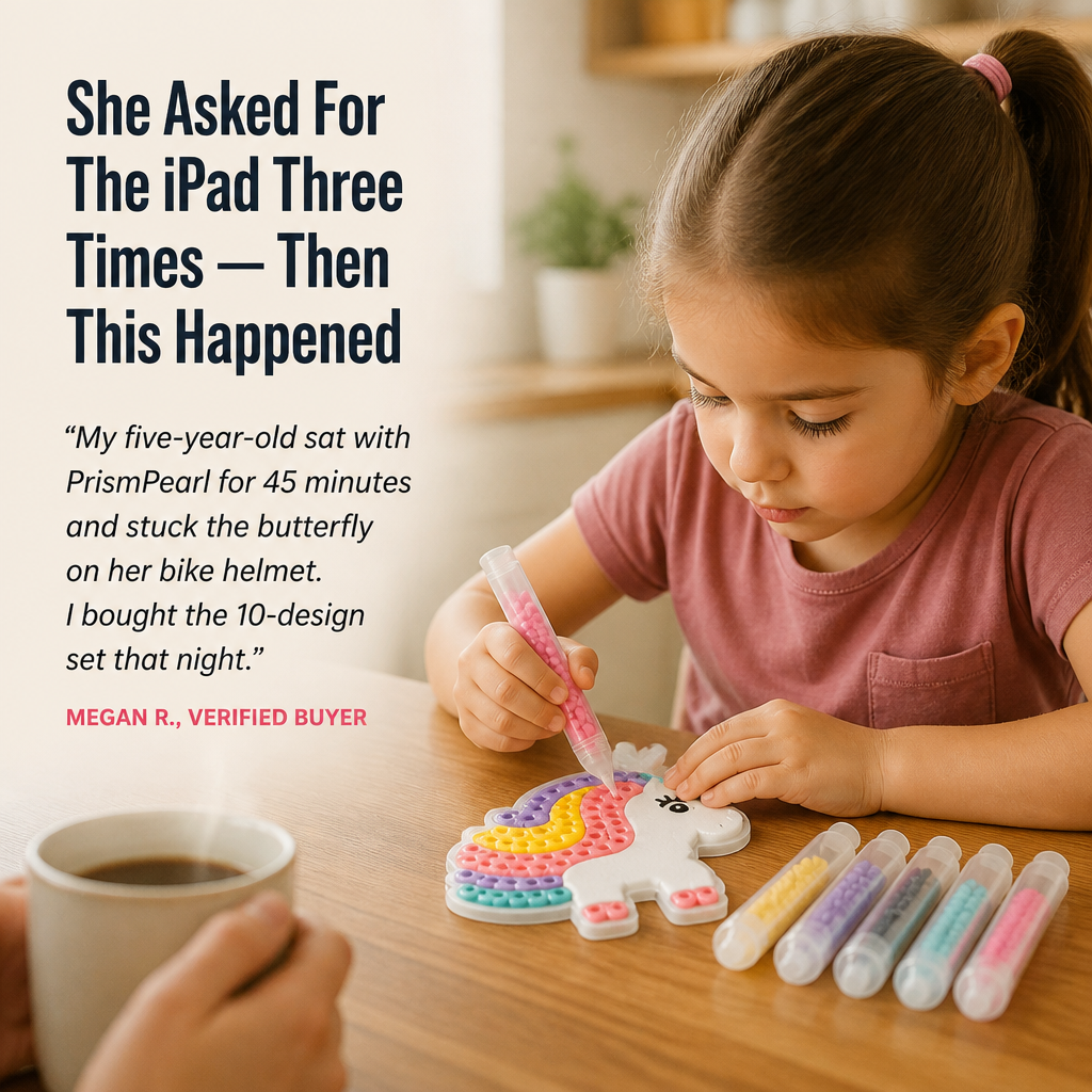 PrismPearl — Trade Screen Time For Sparkly Bead Stickers Kids Beg To Make - Esilora