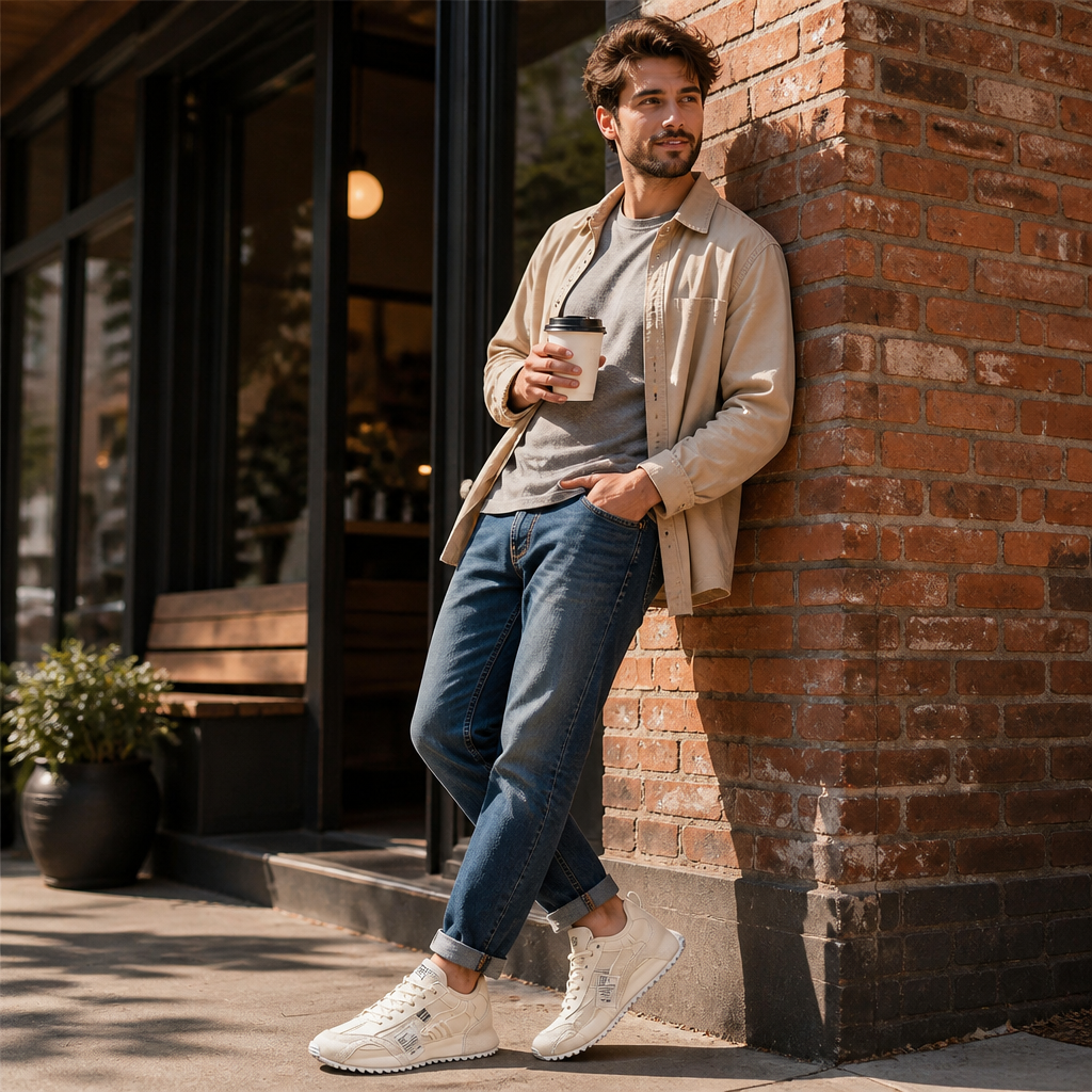StridePro – Retro Heritage Runner Sneakers with Suede & Mesh Mix - Esilora