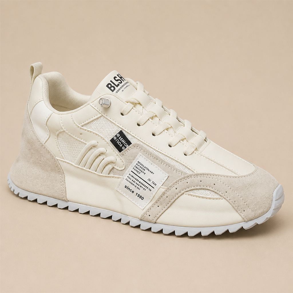 StridePro – Retro Heritage Runner Sneakers with Suede & Mesh Mix - Esilora