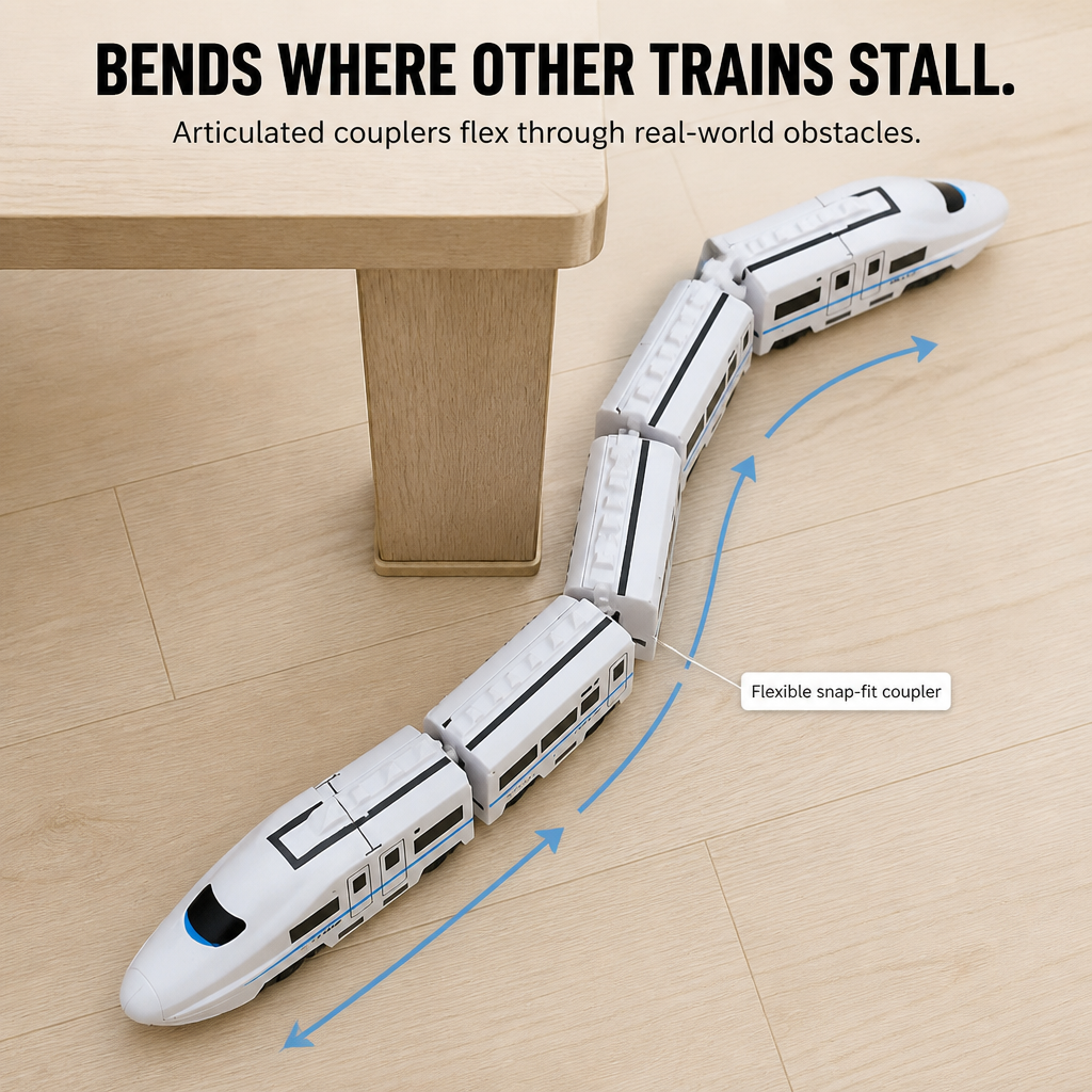 TrackMaster — تخطَّ المسارات وأرسل قطارًا فائق السرعة قابلًا للانحناء إلى أي مكان - Esilora