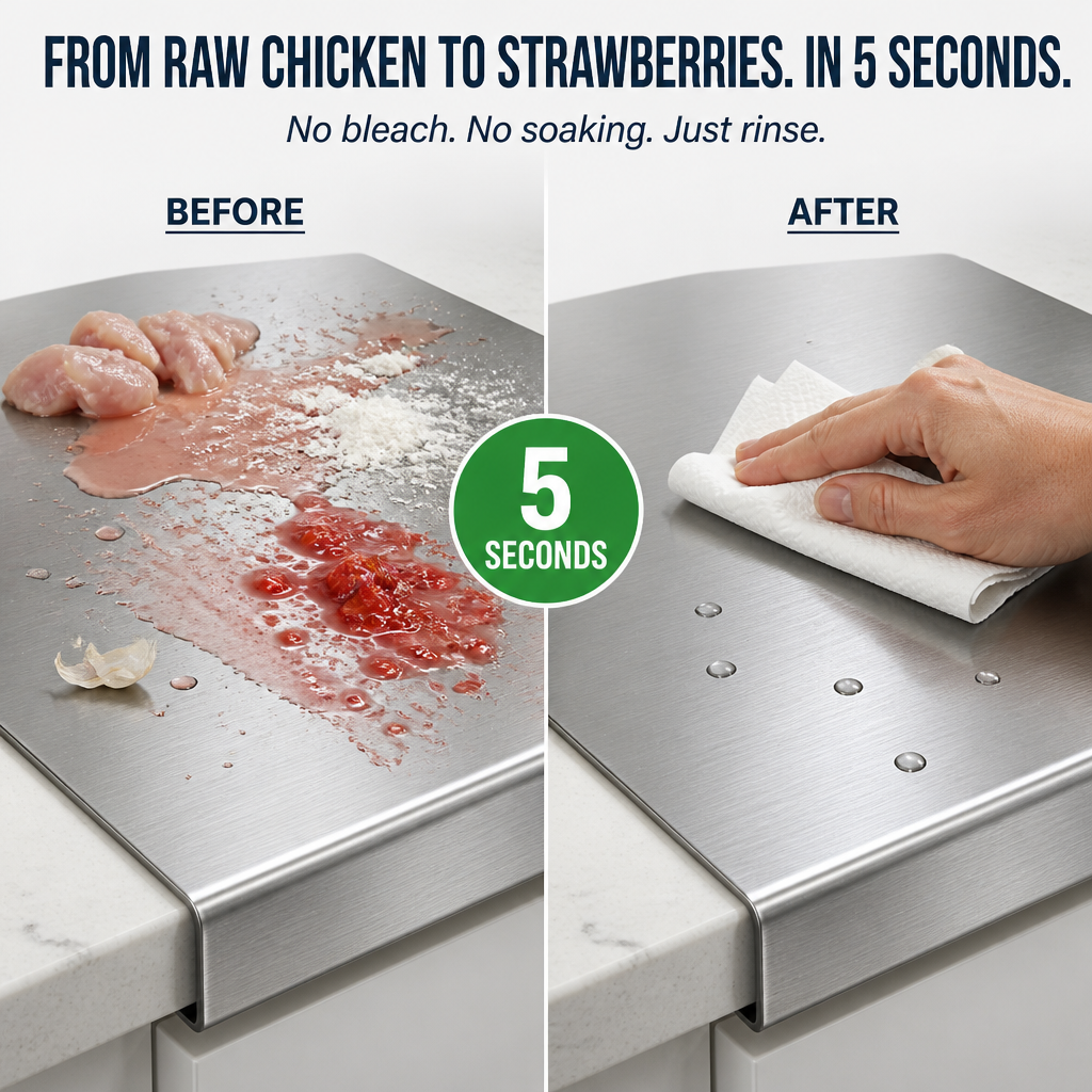 PureSteel — Hooks Onto Your Counter And Wipes Bacteria Away In Seconds - Esilora