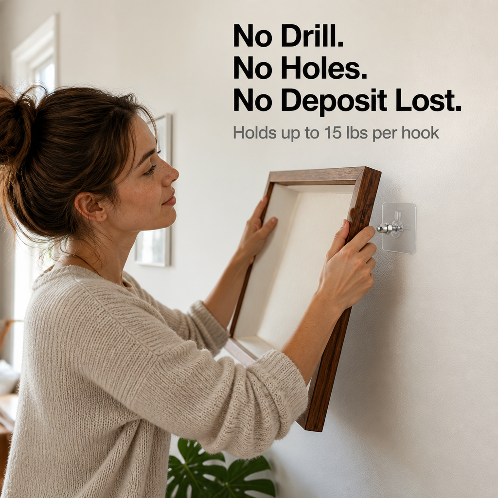 SteelGrip — Hang Heavy Frames Without Drilling a Single Hole in Your Wall - Esilora