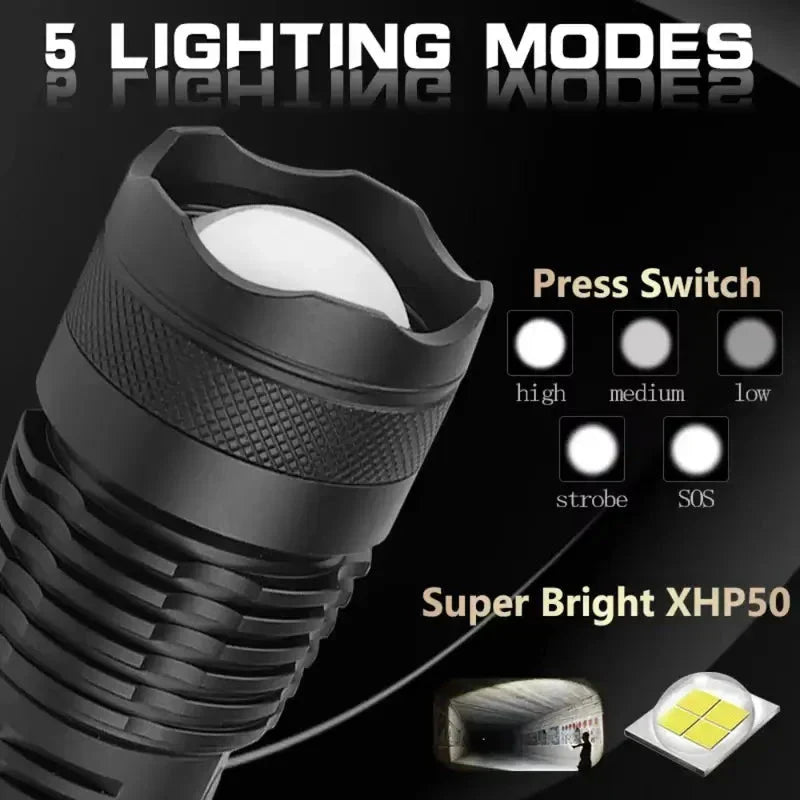 Powerful Tactical Flashlight with LED Technology - Esilora
