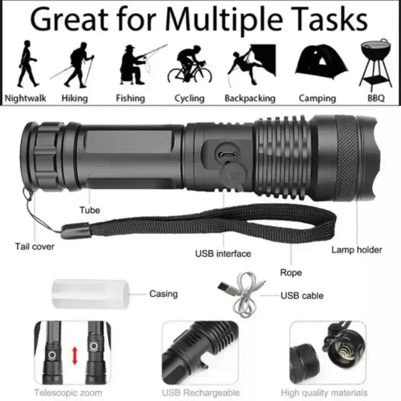 Powerful Tactical Flashlight with LED Technology - Esilora