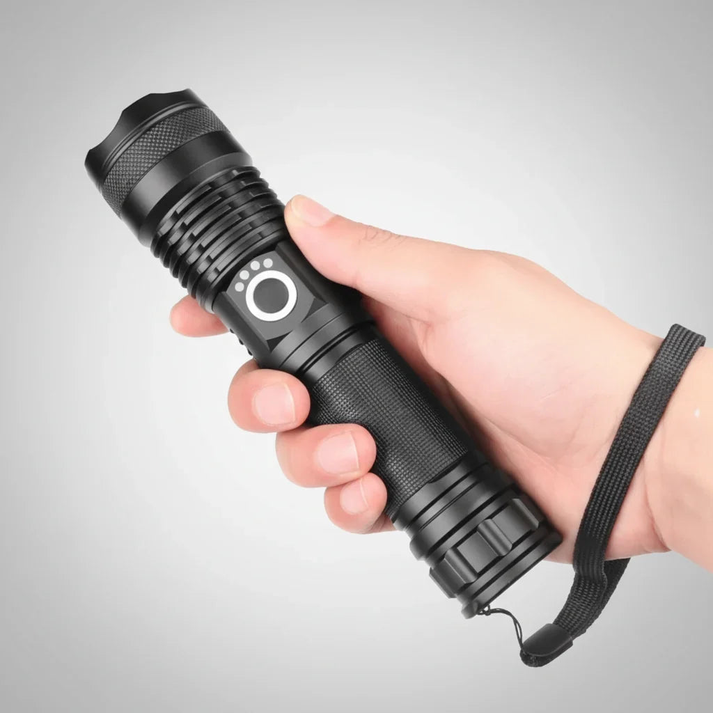 مصباح يدوي LED عالي الإضاءة قابل لإعادة الشحن - شريحة XHP 50