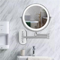 Chrome LED Wall Mirror — 5X Magnification