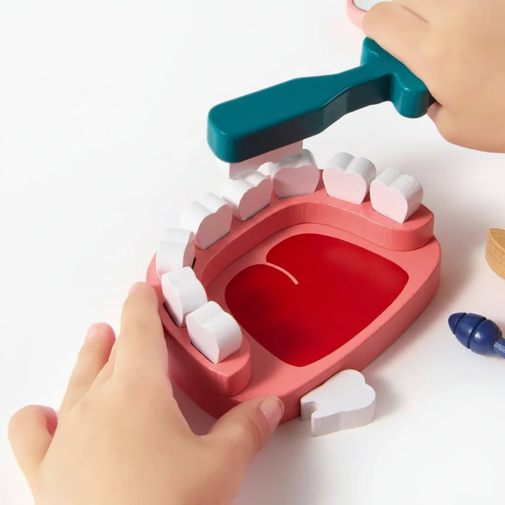 Wooden Doctor Play Set for Kids — 20-Piece Pretend Kit