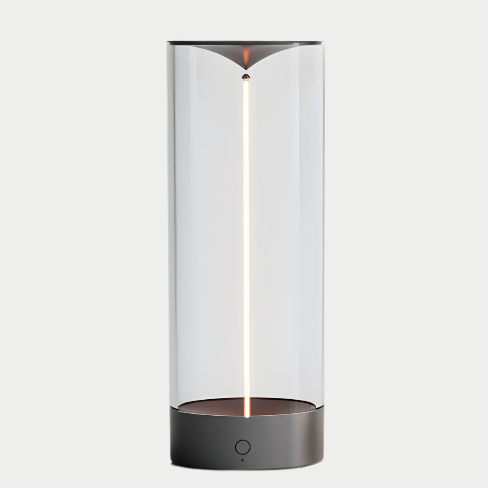 Modern Wireless LED Table Lamp — Dimmable Cylindrical Form