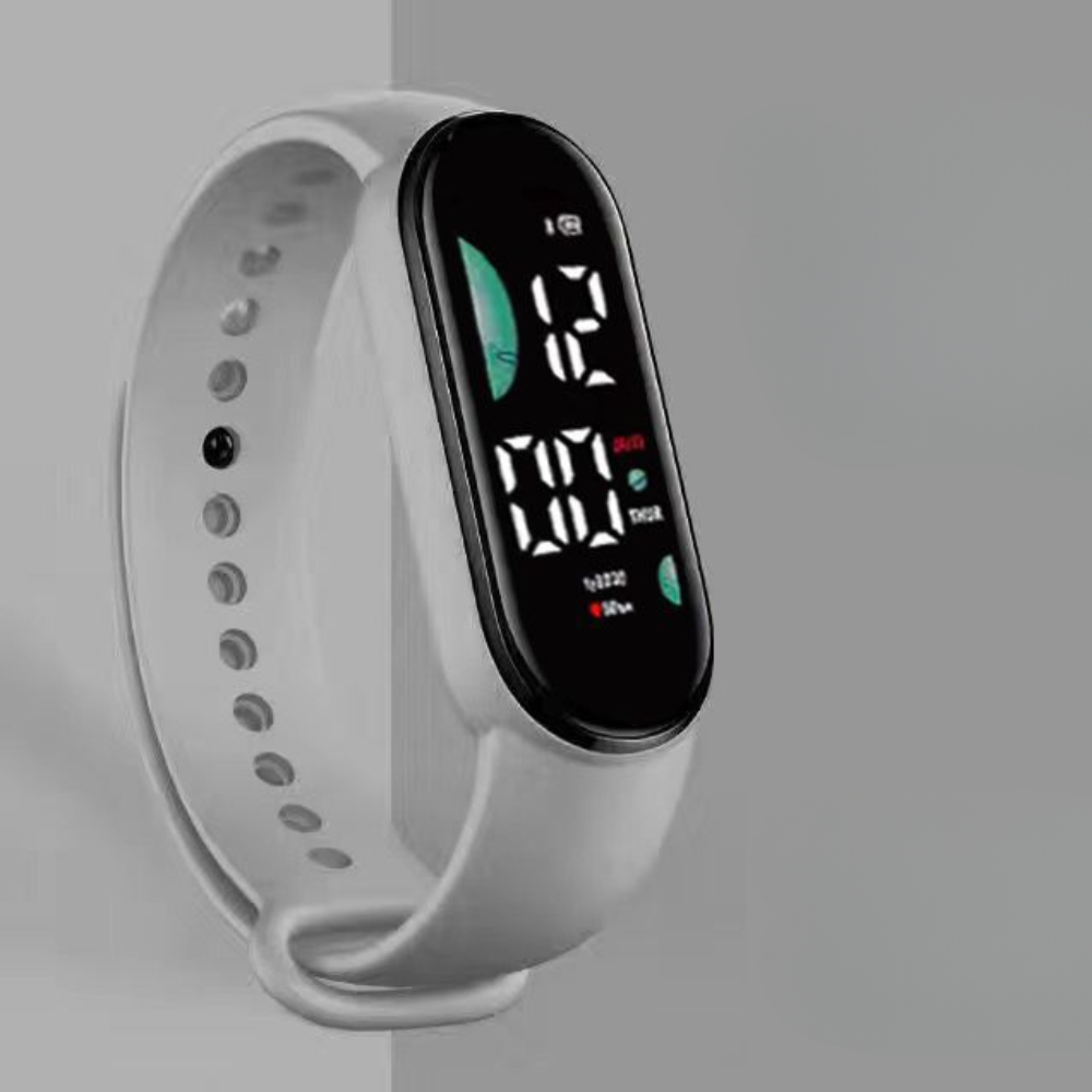 Αδιάβροχο fitness band unisex — ψηφιακό ρολόι με οθόνη LED