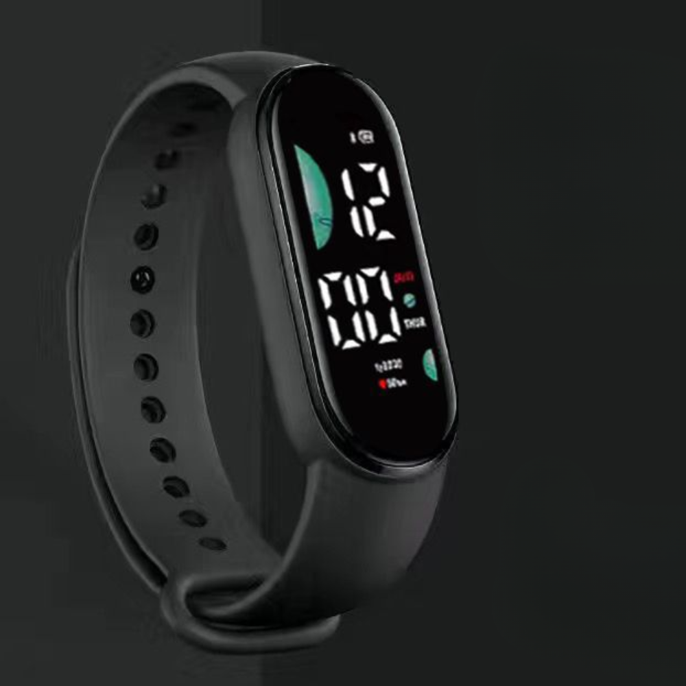 Αδιάβροχο fitness band unisex — ψηφιακό ρολόι με οθόνη LED