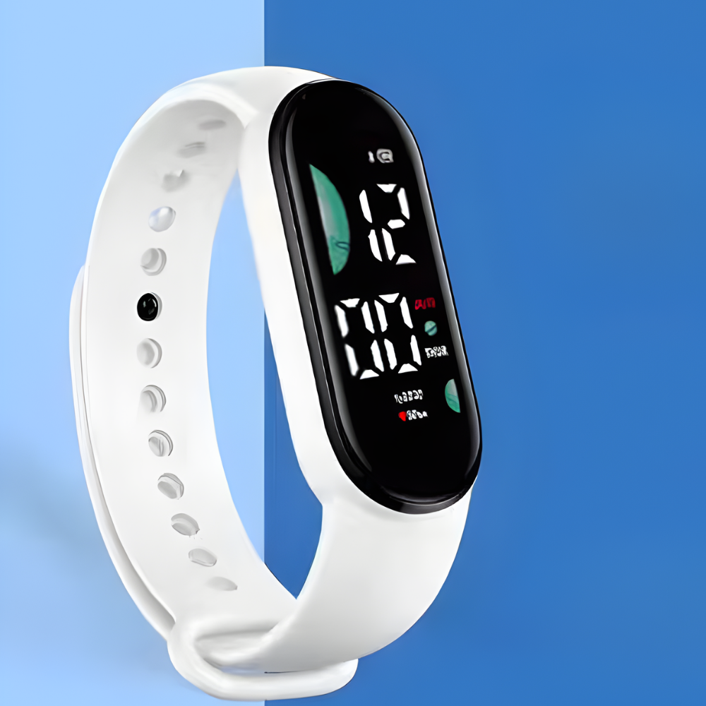Αδιάβροχο fitness band unisex — ψηφιακό ρολόι με οθόνη LED