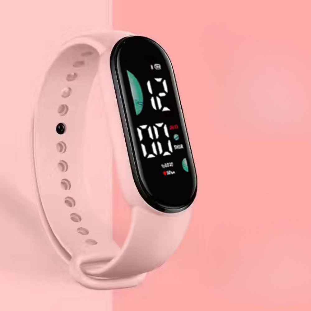 Αδιάβροχο fitness band unisex — ψηφιακό ρολόι με οθόνη LED