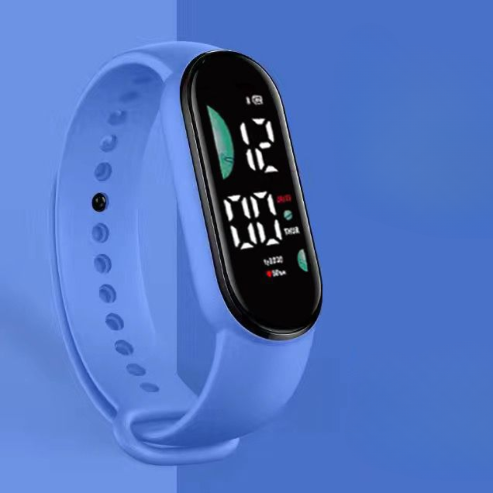 Αδιάβροχο fitness band unisex — ψηφιακό ρολόι με οθόνη LED