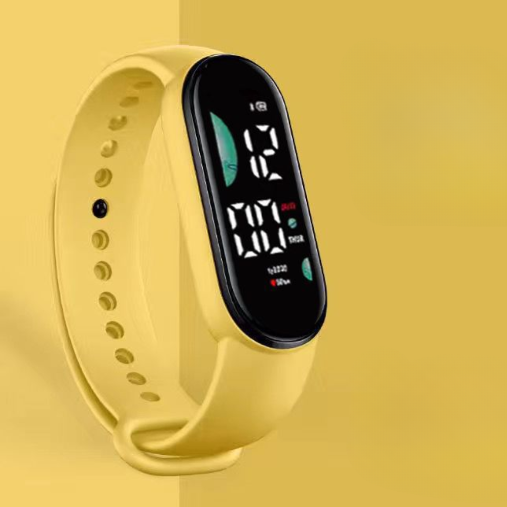Αδιάβροχο fitness band unisex — ψηφιακό ρολόι με οθόνη LED