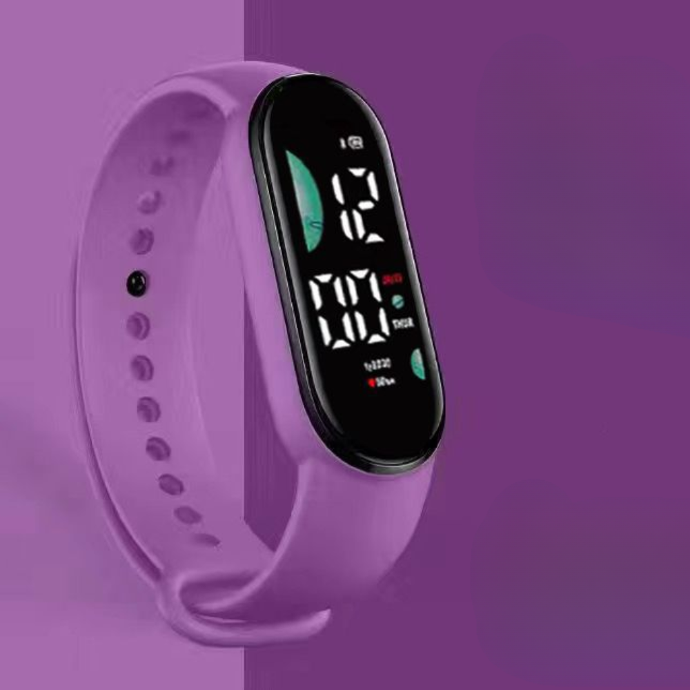Αδιάβροχο fitness band unisex — ψηφιακό ρολόι με οθόνη LED
