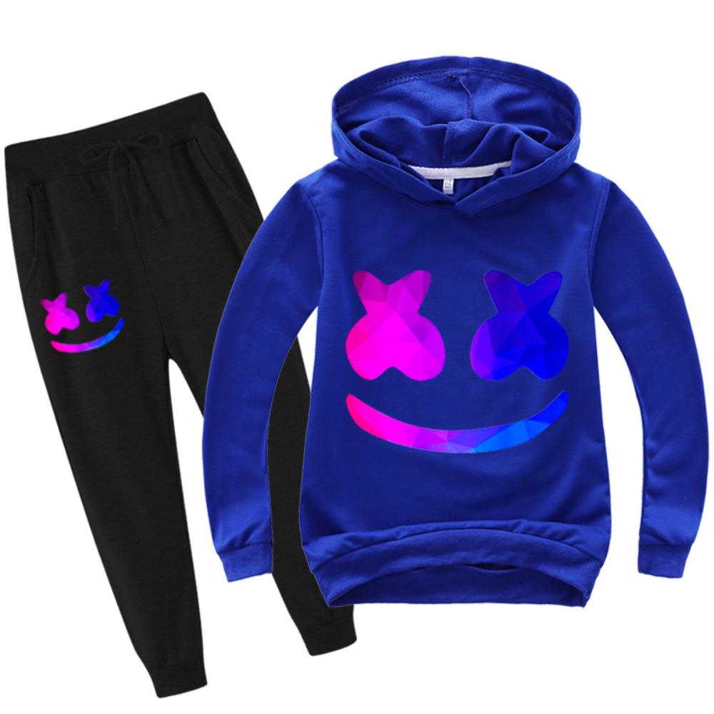 Set de hanorac și pantaloni din bumbac pentru copii, stil DJ