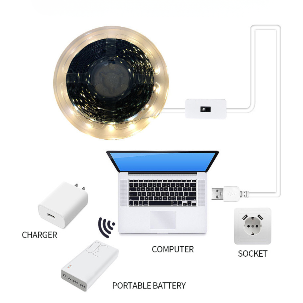 Motion Sensor LED Strip Light — Flexible Auto-On Tape