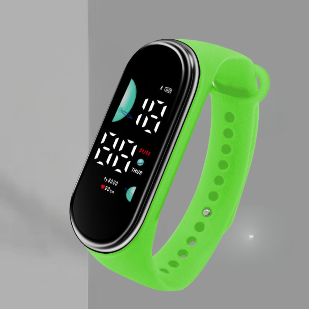 Αδιάβροχο fitness band unisex — ψηφιακό ρολόι με οθόνη LED