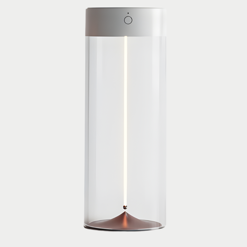Modern Wireless LED Table Lamp — Dimmable Cylindrical Form