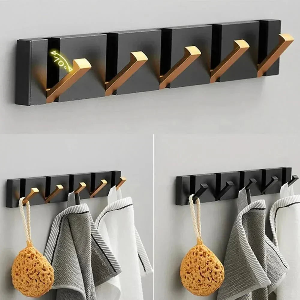Sleek wall hook with foldable design for modern, space‑saving organization
