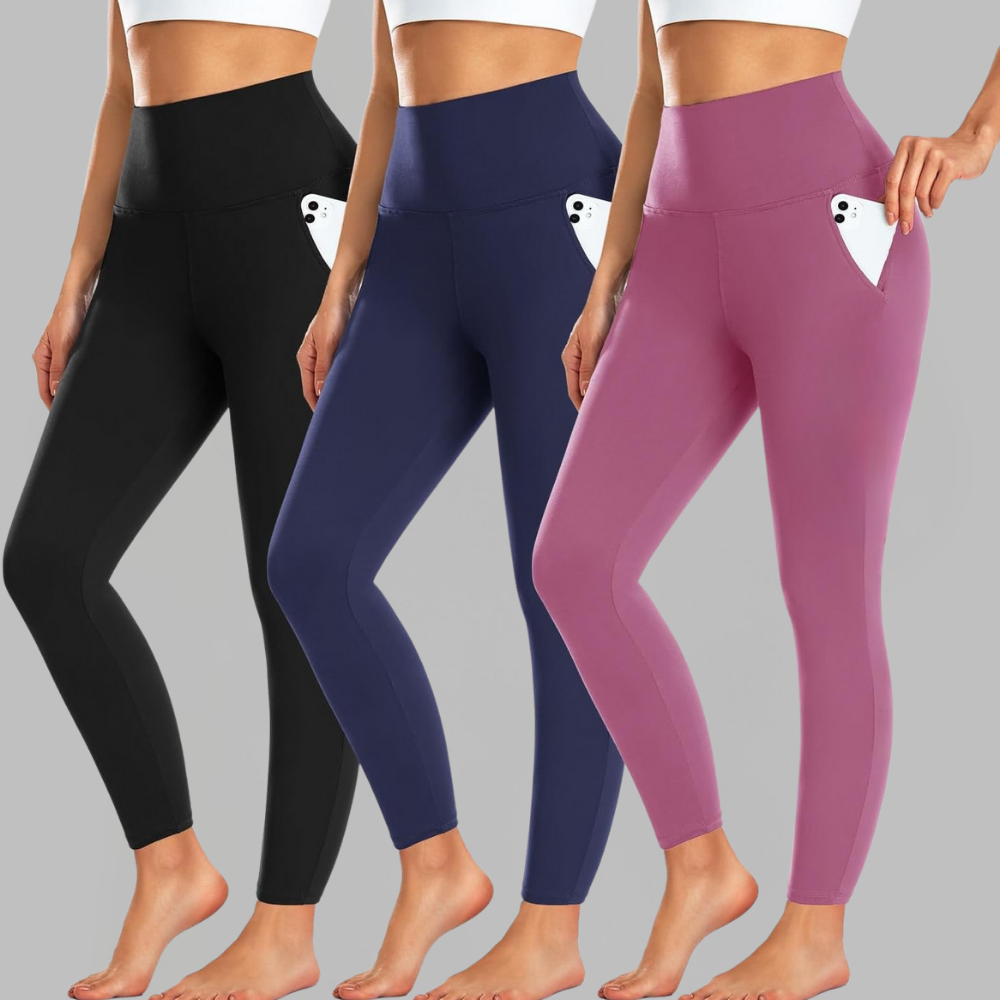Women's High-Waist Fleece Thermo Leggings — Seamless Stretch