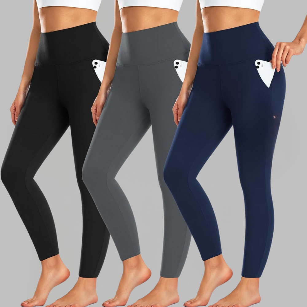 Women's High-Waist Fleece Thermo Leggings — Seamless Stretch
