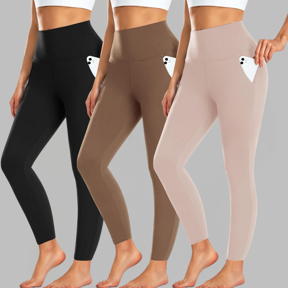 Women's High-Waist Fleece Thermo Leggings — Seamless Stretch