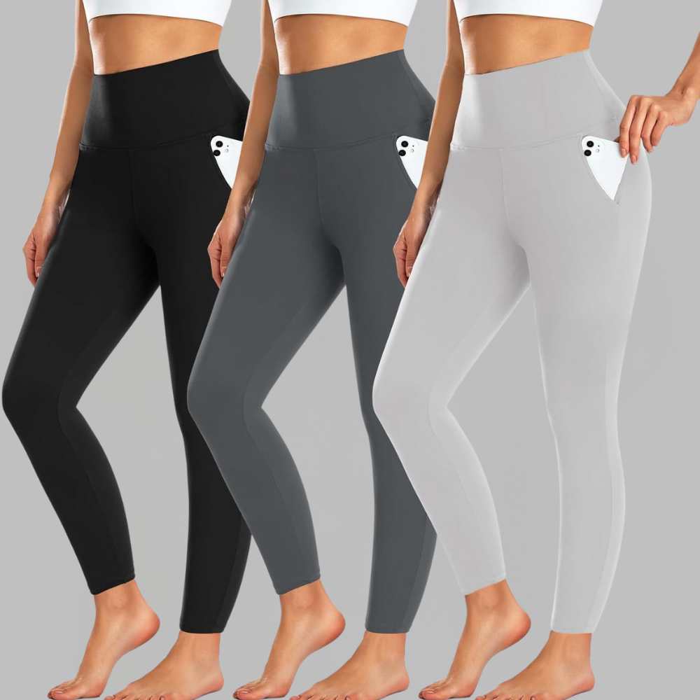 Women's High-Waist Fleece Thermo Leggings — Seamless Stretch
