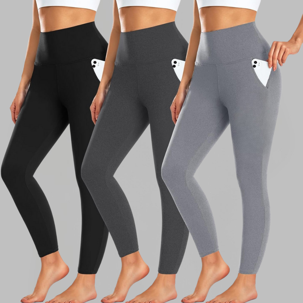 Women's High-Waist Fleece Thermo Leggings — Seamless Stretch