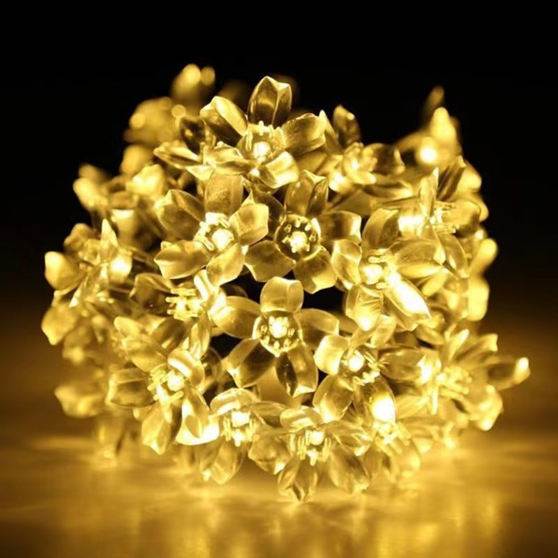 Warm White LED Star String Lights — Flexible Frame, Quick Shape Adjustment