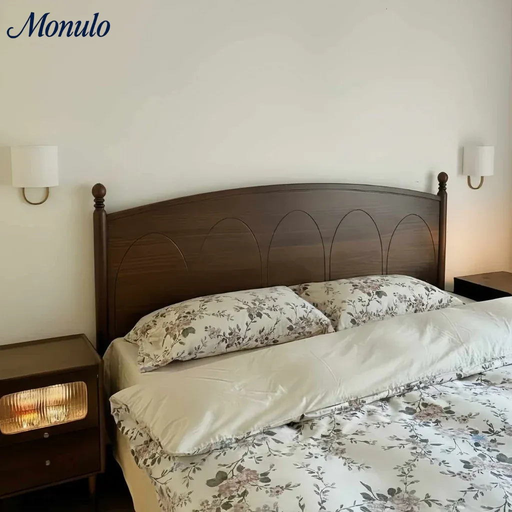 Nolvara Stoffschirm Wandleuchte - Moderne Schlafzimmer Wandleuchte für gemütliche Beleuchtung | Esilora