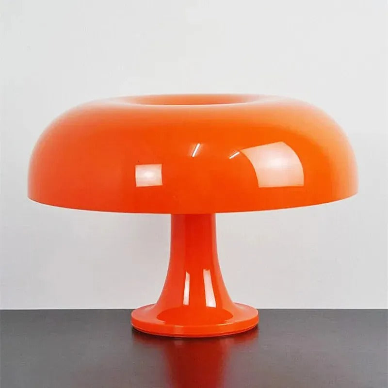Modern White LED Table Lamp — Mushroom Shape, Adjustable Brightness